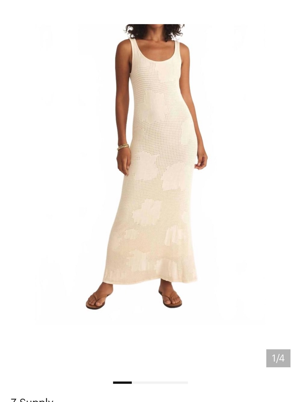 NWOT Z Supply praya fleur maxi dress in natural